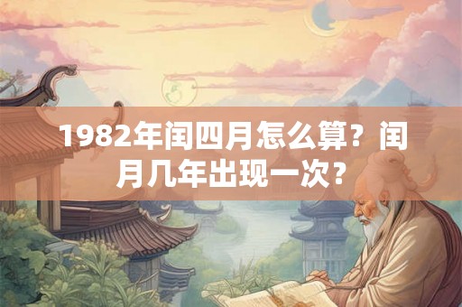1982年闰四月怎么算？闰月几年出现一次？