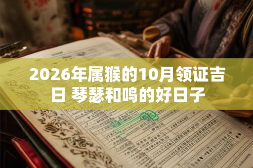 2026年属猴的10月领证吉日 琴瑟和鸣的好日子