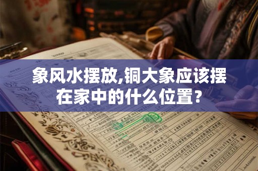 象风水摆放,铜大象应该摆在家中的什么位置？