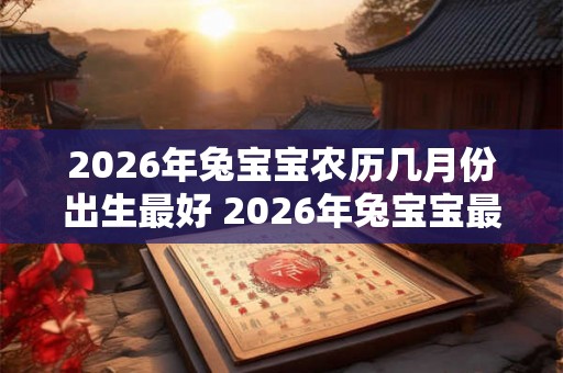 2026年兔宝宝农历几月份出生最好 2026年兔宝宝最佳出生月份