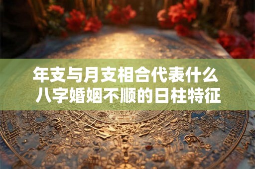 年支与月支相合代表什么 八字婚姻不顺的日柱特征