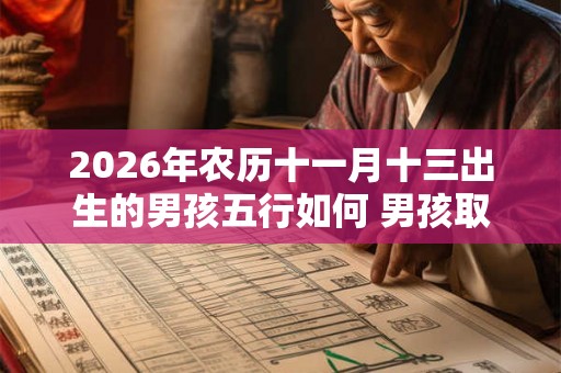 2026年农历十一月十三出生的男孩五行如何 男孩取什么名字好