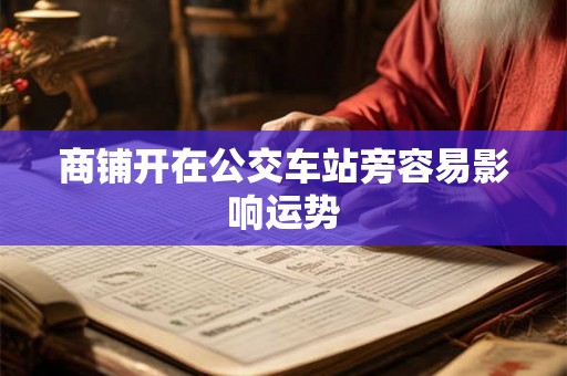 商铺开在公交车站旁容易影响运势