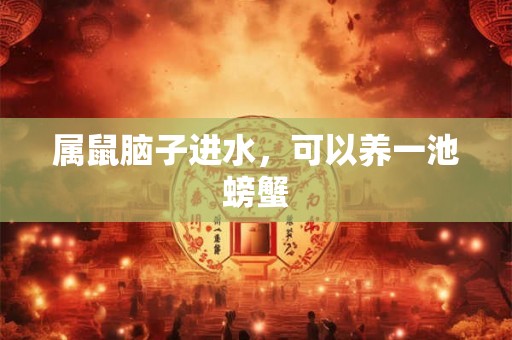属鼠脑子进水,可以养一池螃蟹 属鼠脑子进水,可以养一池螃蟹