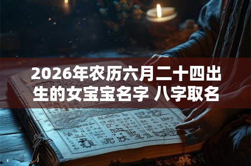 2026年农历六月二十四出生的女宝宝名字 八字取名