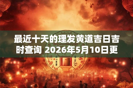 最近十天的理发黄道吉日吉时查询 2026年5月10日更新