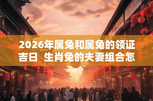 2026年属兔和属兔的领证吉日  生肖兔的夫妻组合怎么样