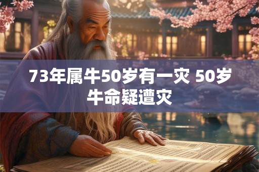 73年属牛50岁有一灾 50岁牛命疑遭灾