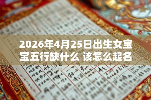 2026年4月25日出生女宝宝五行缺什么 该怎么起名
