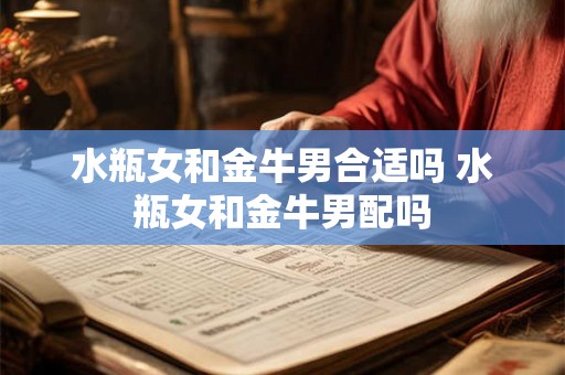 水瓶女和金牛男合适吗 水瓶女和金牛男配吗