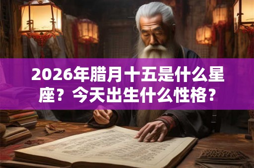 2026年腊月十五是什么星座？今天出生什么性格？