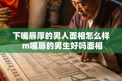下嘴唇厚的男人面相怎么样 m嘴唇的男生好吗面相