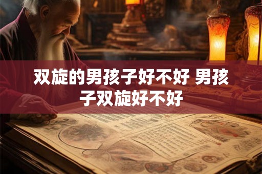 双旋的男孩子好不好 男孩子双旋好不好