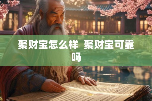聚财宝怎么样  聚财宝可靠吗