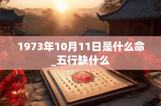 1973年10月11日是什么命_五行缺什么