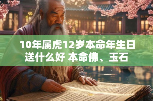10年属虎12岁本命年生日送什么好 本命佛、玉石