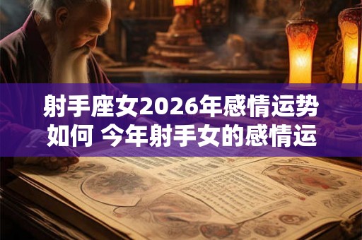 射手座女2026年感情运势如何 今年射手女的感情运走向