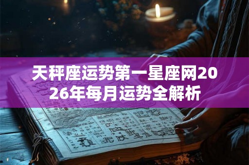 天秤座运势第一星座网2026年每月运势全解析