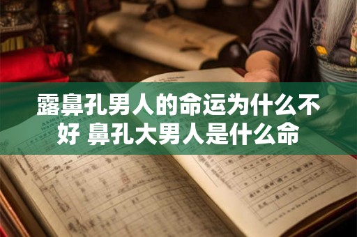 露鼻孔男人的命运为什么不好 鼻孔大男人是什么命 露鼻孔男人的命运为什么不好 鼻孔大男人是什么命