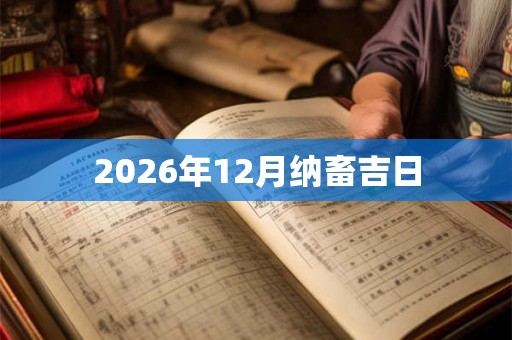 2026年12月纳畜吉日