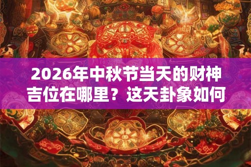 2026年中秋节当天的财神吉位在哪里？这天卦象如何？