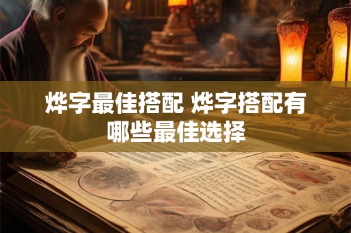 烨字最佳搭配 烨字搭配有哪些最佳选择