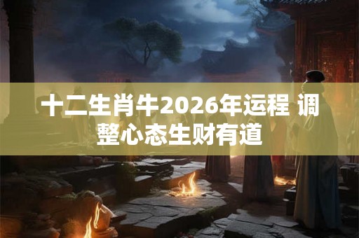 十二生肖牛2026年运程 调整心态生财有道