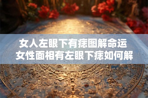 女人左眼下有痣图解命运 女性面相有左眼下痣如何解读其命运