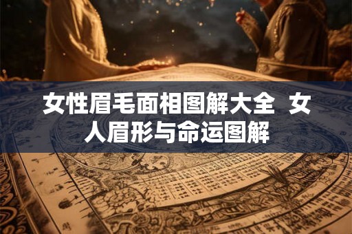 女性眉毛面相图解大全  女人眉形与命运图解