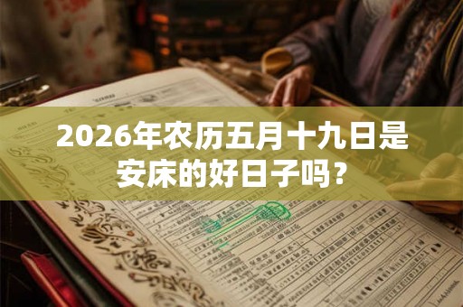 2026年农历五月十九日是安床的好日子吗？