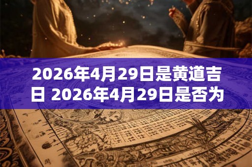 2026年4月29日是黄道吉日 2026年4月29日是否为黄道吉日