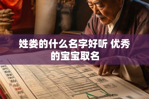 姓娄的什么名字好听 优秀的宝宝取名