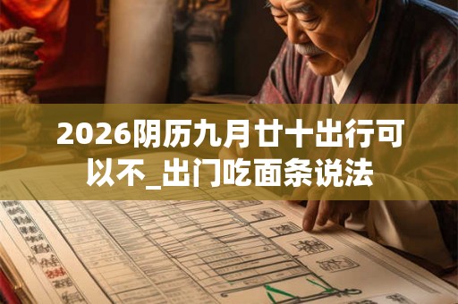 2026阴历九月廿十出行可以不_出门吃面条说法