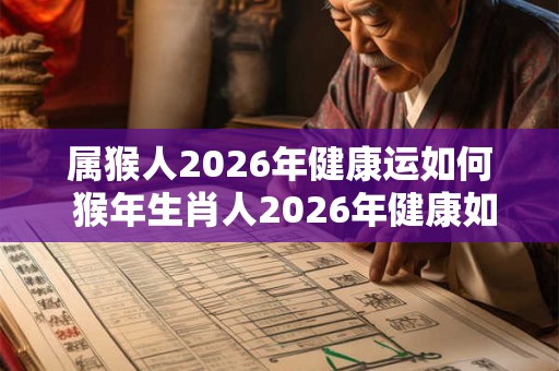 属猴人2026年健康运如何 猴年生肖人2026年健康如何