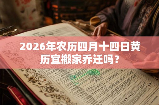 2026年农历四月十四日黄历宜搬家乔迁吗? 2026年农历四月十四日黄历宜搬家乔迁吗?