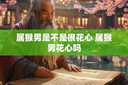 属猴男是不是很花心 属猴男花心吗 属猴男是不是很花心 属猴男花心吗