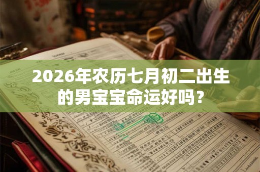 2026年农历七月初二出生的男宝宝命运好吗？