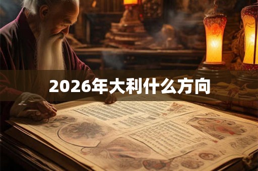 2026年大利什么方向