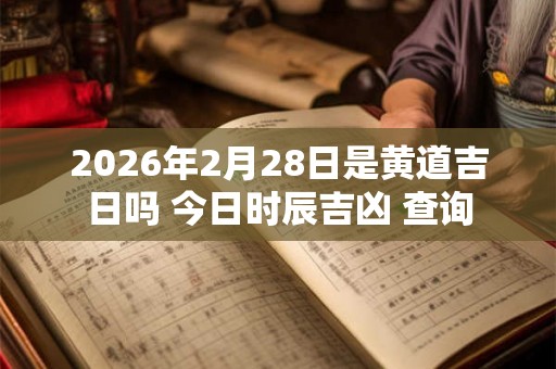 2026年2月28日是黄道吉日吗 今日时辰吉凶 查询