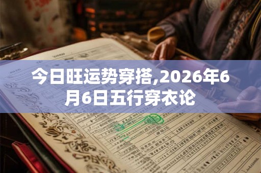 今日旺运势穿搭,2026年6月6日五行穿衣论