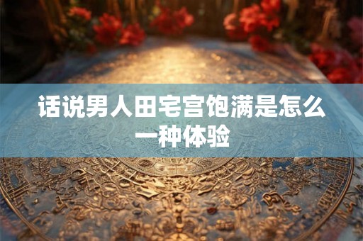 话说男人田宅宫饱满是怎么一种体验
