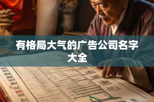 有格局大气的广告公司名字大全