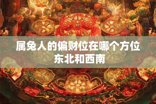 属兔人的偏财位在哪个方位 东北和西南
