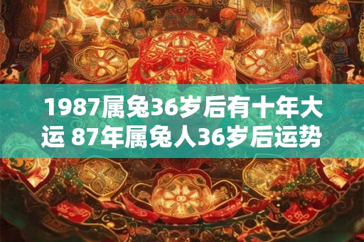 1987属兔36岁后有十年大运 87年属兔人36岁后运势走向