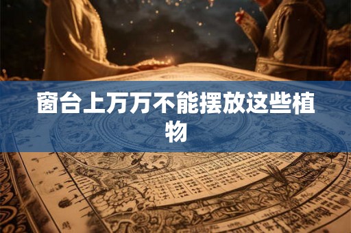 窗台上万万不能摆放这些植物