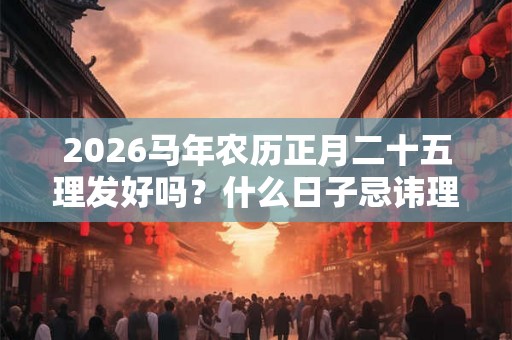 2026马年农历正月二十五理发好吗？什么日子忌讳理发