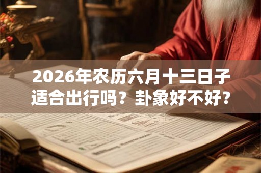 2026年农历六月十三日子适合出行吗？卦象好不好？