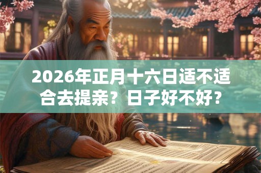2026年正月十六日适不适合去提亲?日子好不好? 2026年正月十六日适不适合去提亲?日子好不好?