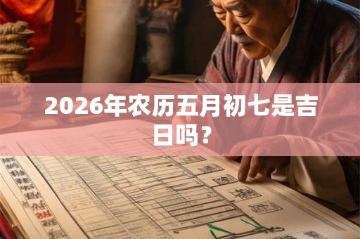 2026年农历五月初七是吉日吗？