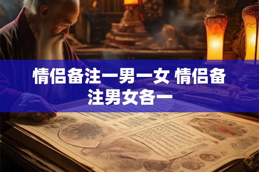 情侣备注一男一女 情侣备注男女各一